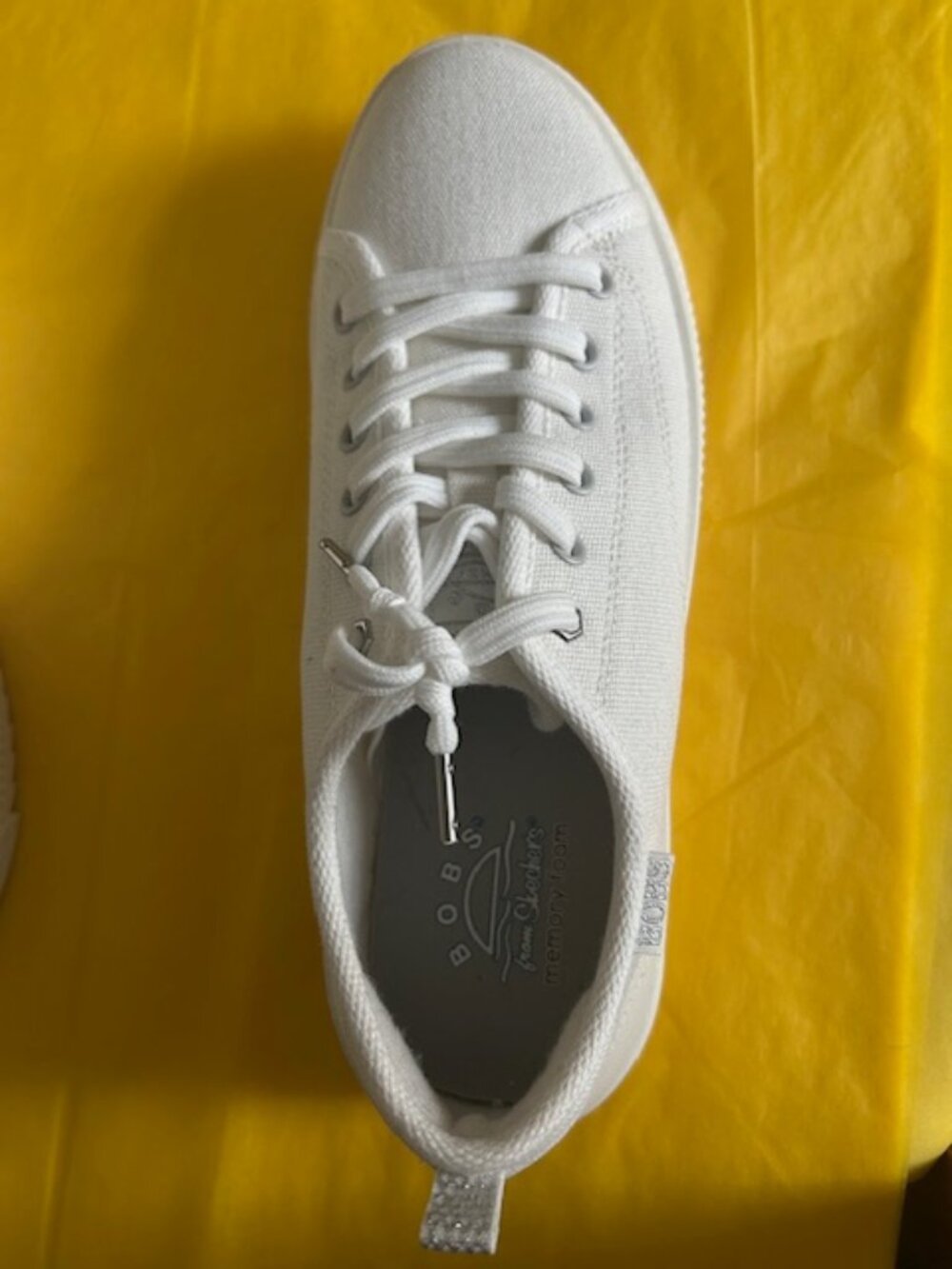 BOBS for Skechers white pull-on sneakers - Picture 6 of 7